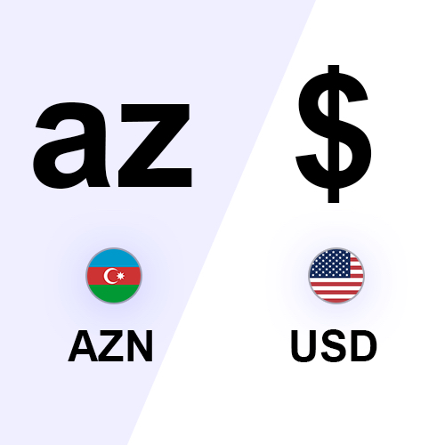 Azerbaijani Manat to USD dollar