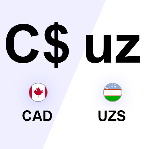 Canadian Dollar to Uzbekistan Som