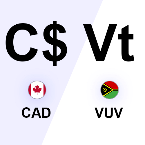 Canadian Dollar to Vanuatu Vatu