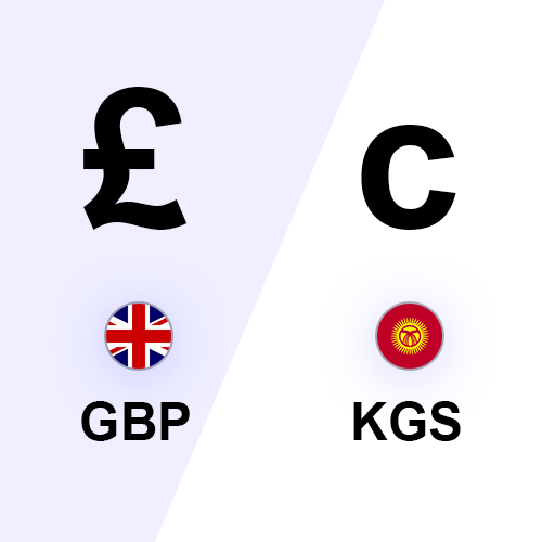 50 British Pound Sterling in Kyrgystani Som (GBP to KGS)