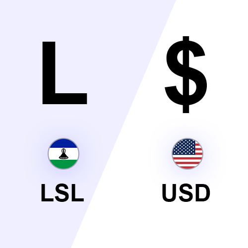 Lesotho Loti to USD dollar