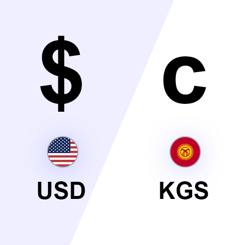 10 USD dollar in Kyrgystani Som (USD to KGS)